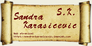 Sandra Karašićević vizit kartica